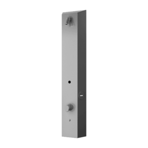 Sanela - Nerezový sprchový nástenný žetónový RFID panel s termostatickým ventilom, 24 V DC vyobraziť