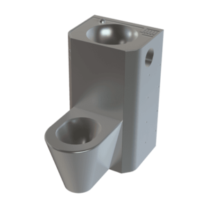 Sanela - Piezo antivandalový set rovný, WC na zemi, servisné otvory vyobraziť