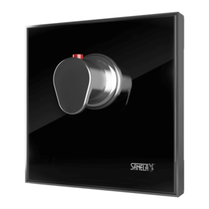 Sanela - Termostatický zmiešavací ventil 1/2“ v sklenenom paneli, farba čierna REF 9005 vyobraziť