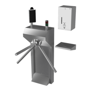 Sanela - Turniket se stojanem s termokamerou a dávkovačem dezinfekce, 230 V AC vyobraziť