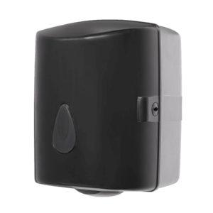 Sanela - Zásobník na papierové utierky v rolách, materiál čierny plast ABS vyobraziť