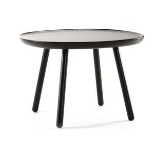 Čierny stolík z masívu EMKO Naïve, ø 64 cm vyobraziť