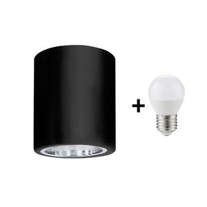 LED Stropné svietidlo JUPITER 1xE27/6W/230V 120x98 mm čierna vyobraziť