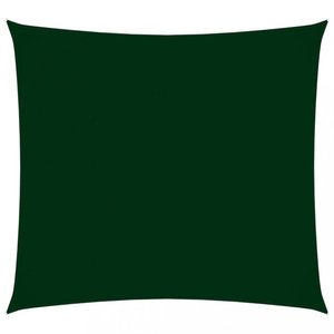 Tieniaca plachta štvorcová 4 x 4 m oxfordská látka Dekorhome Tmavo zelená vyobraziť