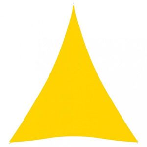 Tieniaca plachta trojuholníková 3 x 4 x 4 m oxfordská látka Dekorhome Žltá vyobraziť