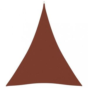 Tieniaca plachta trojuholníková 3 x 4 x 4 m oxfordská látka Dekorhome Tehlová vyobraziť