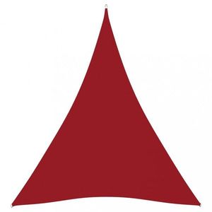 Tieniaca plachta trojuholníková 3 x 4 x 4 m oxfordská látka Dekorhome Červená vyobraziť