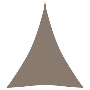 Tieniaca plachta trojuholníková 3 x 4 x 4 m oxfordská látka Dekorhome Sivohnedá taupe vyobraziť