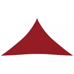 Tieniaca plachta trojuholníková 3, 5 x 3, 5 x 4, 9 m oxfordská látka Dekorhome Červená vyobraziť