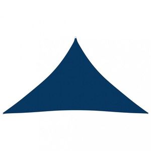 Tieniaca plachta trojuholníková 3, 5 x 3, 5 x 4, 9 m oxfordská látka Dekorhome Modrá vyobraziť