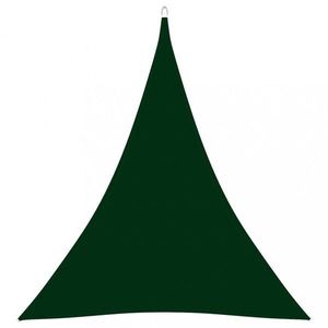 Tieniaca plachta trojuholníková 5 x 7 x 7 m oxfordská látka Dekorhome Tmavo zelená vyobraziť