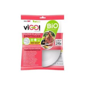 VIGO Bio papierový tanier 18 cm Vigo! 24 ks vyobraziť