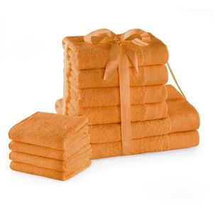 Súprava bavlnených uterákov AmeliaHome AMARI 2+4+4 ks oranžová vyobraziť