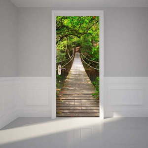 Adhezívna samolepka na dvere Ambiance Suspension Bridge, 83 x 204 cm vyobraziť