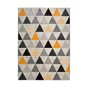 Sivo-oranžový koberec Universal Leo Triangles, 80 x 150 cm vyobraziť