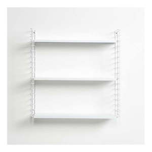 Trojposchodový regál s bielymi policami Metaltex Libro, šírka 70 cm vyobraziť