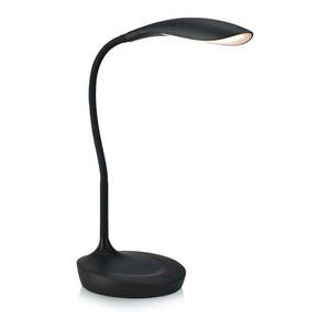Čierna stolová lampička s USB portom Markslöjd Swan vyobraziť