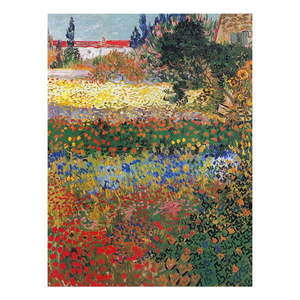 Reprodukcia obrazu Vincenta van Gogha - Flower garden, 40 x 30 cm vyobraziť