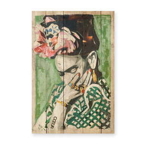 Drevená ceduľa 40x60 cm Frida Coeur – Madre Selva vyobraziť