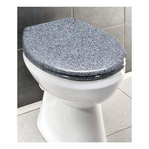 WC sedadlo v žulovom dekore s jednoduchým zatváraním Wenko Premium Ottana, 45, 2 x 37, 6 cm vyobraziť