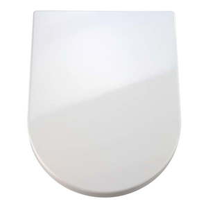 Biele WC sedadlo s jednoduchým zatváraním Wenko Premium Palma, 46, 5 × 35, 7 cm vyobraziť