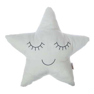 Svetlosivý detský vankúšik s prímesou bavlny Mike & Co. NEW YORK Pillow Toy Star, 35 x 35 cm vyobraziť