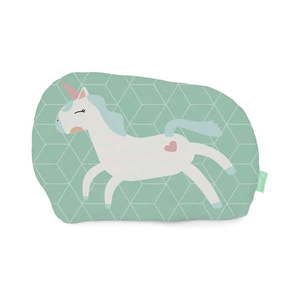 Vankúšik z čistej bavlny Happynois Unicorn, 40 × 30 cm vyobraziť