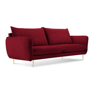 Červená pohovka so zamatovým poťahom Cosmopolitan Design Florence, 160 cm vyobraziť
