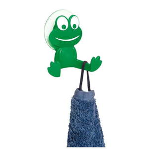 Zelený nástenný háčik Wenko Frog vyobraziť