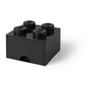 Čierny úložný box štvorec LEGO® vyobraziť