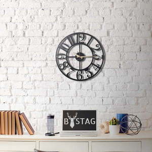 Kovové nástenné hodiny The Old Times, 50 × 50 cm vyobraziť