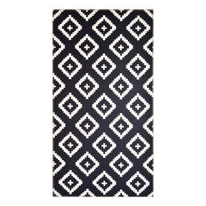 Čierno-biely koberec Vitaus Geo Winston, 80 x 150 cm vyobraziť