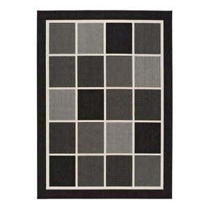 Čierno-sivý vonkajší koberec Universal Nicol Squares, 160 x 230 cm vyobraziť