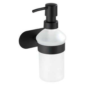 Nástenný antikoro dávkovač na mydlo s matne čiernym držiakom Wenko Orea trúb-Loc ® vyobraziť