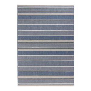 Modrý vonkajší koberec NORTHRUGS Strap, 80 x 150 cm vyobraziť
