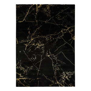 Čierny koberec Universal Gold Marble, 140 x 200 cm vyobraziť