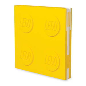 Žltý štvorcový zápisník s gélovým perom LEGO®, 15, 9 x 15, 9 cm vyobraziť