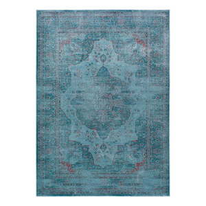 Modrý koberec z viskózy Universal Lara Aqua, 120 x 170 cm vyobraziť