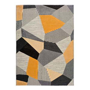Oranžovo-sivý koberec Universal Gladys Sarr, 140 × 200 cm vyobraziť