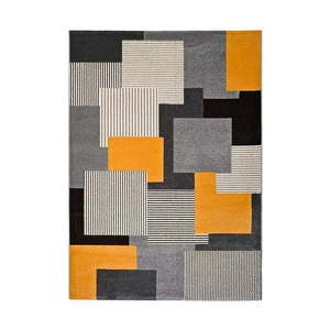 Sivo-oranžový koberec Universal Leo Square, 80 x 150 cm vyobraziť
