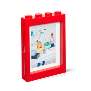 Červený rámček na fotku LEGO®, 19, 3 x 26, 8 cm (31 kúskov