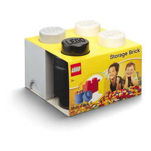 Set 3 ks plastových úložných škatúľ na LEGO®, 25 x 25, 2 x 18, 1 cm vyobraziť