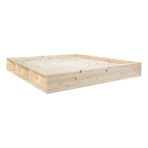 Dvojlôžková posteľ z borovicového dreva s roštom 140x200 cm Ziggy – Karup Design vyobraziť