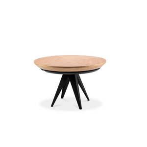 Rozkladací stôl s čiernymi kovovými nohami Windsor & Co Sofas Magnus, ø 120 cm vyobraziť