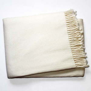 Krémovobiela deka s podielom bavlny Euromant Basics, 140 × 180 cm vyobraziť