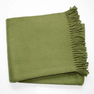 Zelená deka s podielom bavlny Euromant Basics, 140 x 180 cm vyobraziť