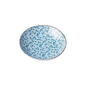 Modro-biely keramický hlboký tanier MIJ Daisy, 600 ml vyobraziť