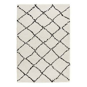 Béžovo-čierny koberec Mint Rugs Hash, 160 x 230 cm vyobraziť