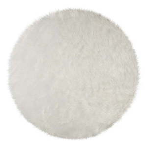 Biely okrúhly koberec ø 120 cm Sheepskin - Flair Rugs vyobraziť