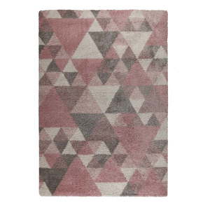 Ružovo-sivý koberec Flair Rugs Nuru, 120 × 170 cm vyobraziť